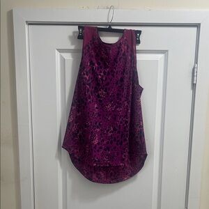 Lululemon Purple Leopard Print athletic top sz 12